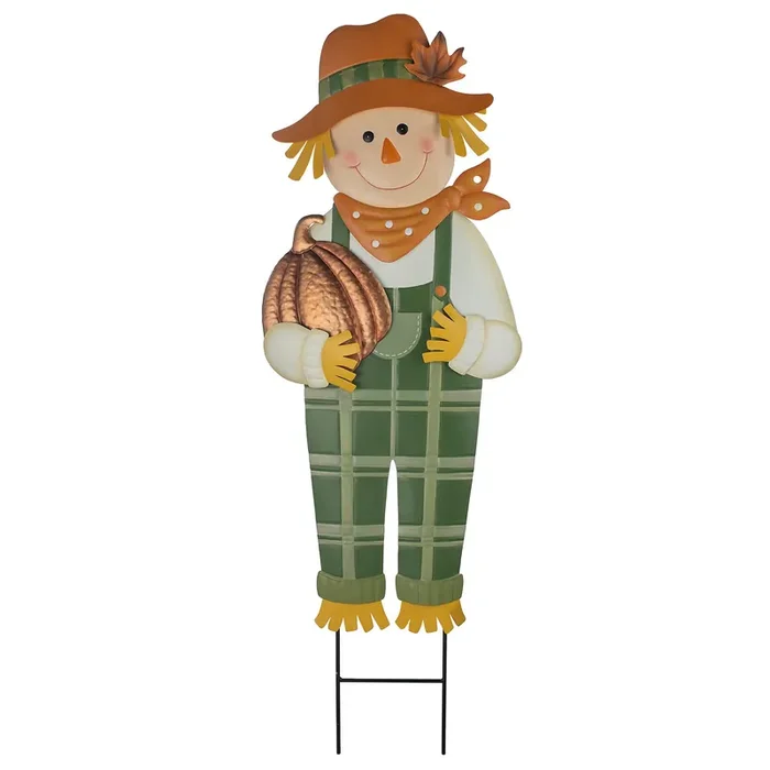 Holiday Living 3-ft Scarecrow Metal Yard Stake