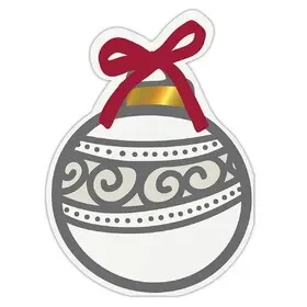 Holiday P6597 Die-Cut Cocktail Napkins – Ornament
