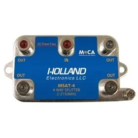 Holland Electronics HOL-MSAT-4 MoCA 4-Way Splitter for DirecTV