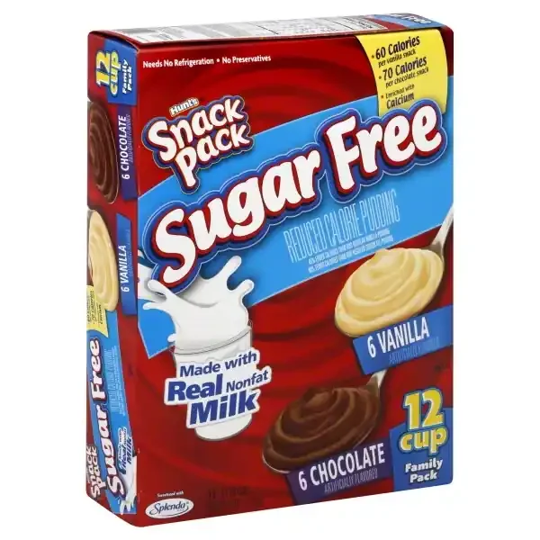 Hunt‘s Pudding, Sugar Free, Vanilla, Chocolate, Family Pack
