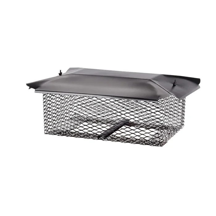 HY-C 28-in W x 18.4-in L Black Galvanized steel Rectangular Chimney Cap