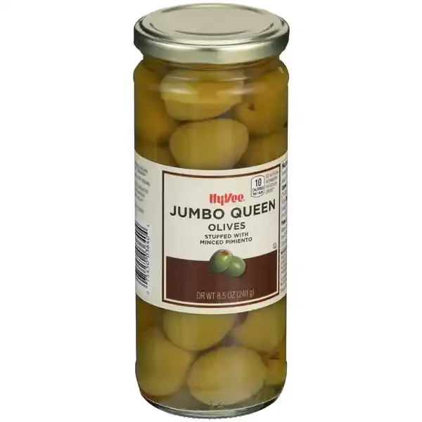 Hy-vee Jumbo Queen Olives Stuffed With Minced Pimiento