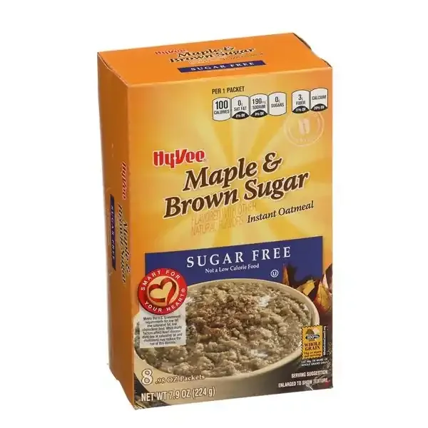 Hy-vee Maple & Brown Sugar Instant Oatmeal