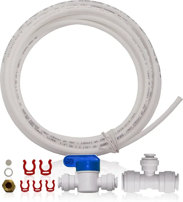 Icemaker Kit for APEC Quick Dispense Reverse Osmosis System – 3/8″ to 1/4″ OD Tubing