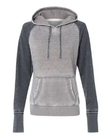 J. America 8926 Lds Zen Contrast Pullover Hoodie