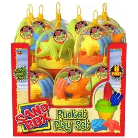 Ja-Ru 1282 Sand Box Sand Toys 6 pc