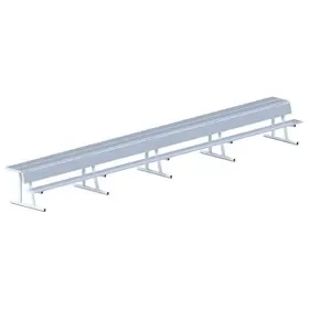 Jaypro PBS-90 – Player Bench with Seat Back and Shelf – 27 ft. – Portable, Price/Each