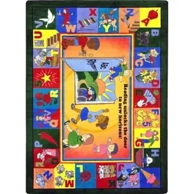 Joy Carpets 1457 Read & Rhyme Rug