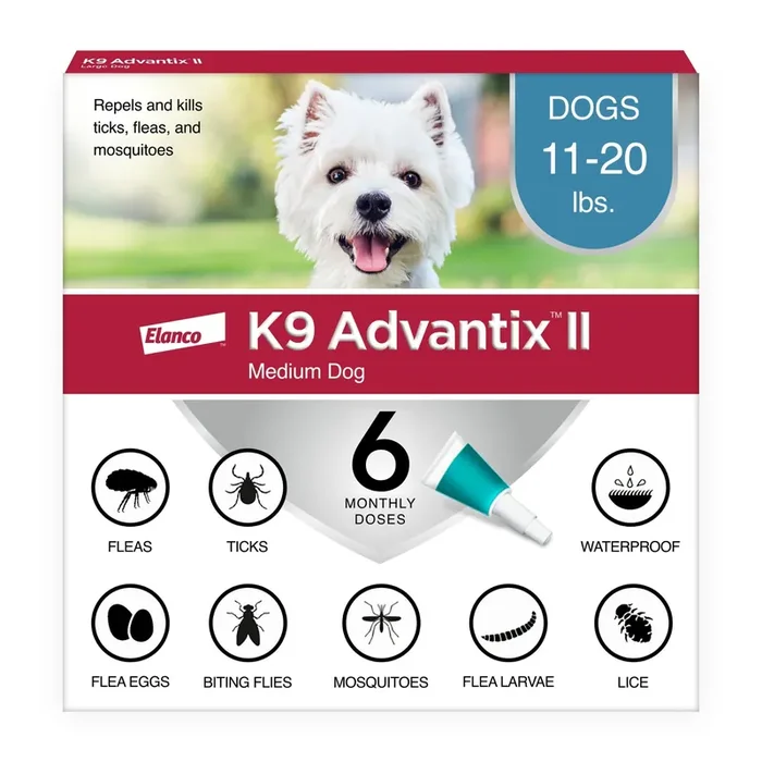 K9 Advantix II Topical Medium Dog Flea & Tick Treatment