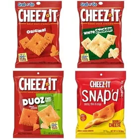 Kellogg’s Cheez It Crackers 4 Flavors, 3 Ounce, 36 Per Case, Price/case
