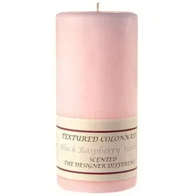 Keystone Candle Tex3x6-BRV Textured 3×6 Black Raspberry Vanilla Pillar Candles