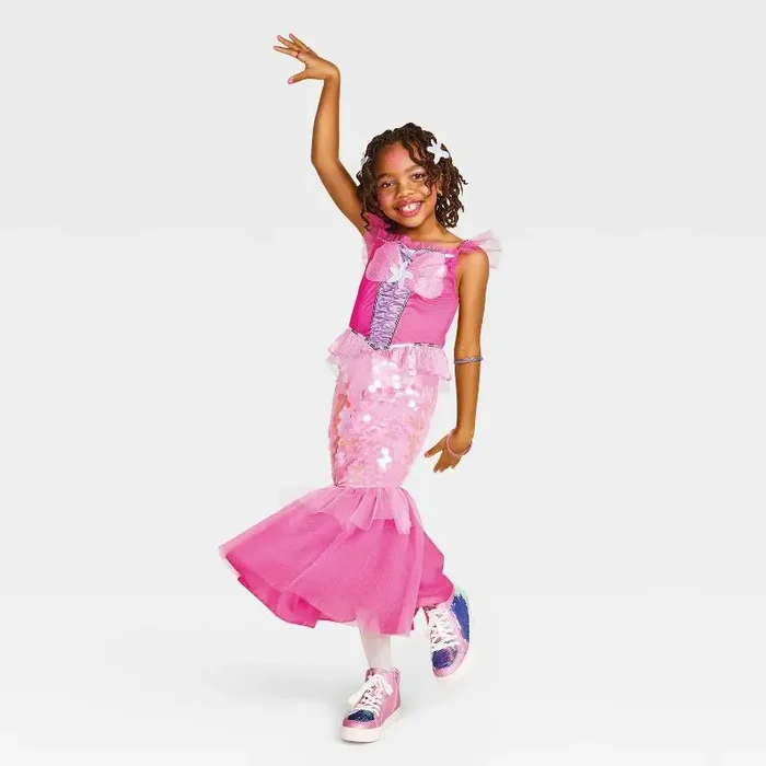 Kids‘ Pink Mermaid Costume Accessory Set – Hyde and EEK! Boutique™ M
