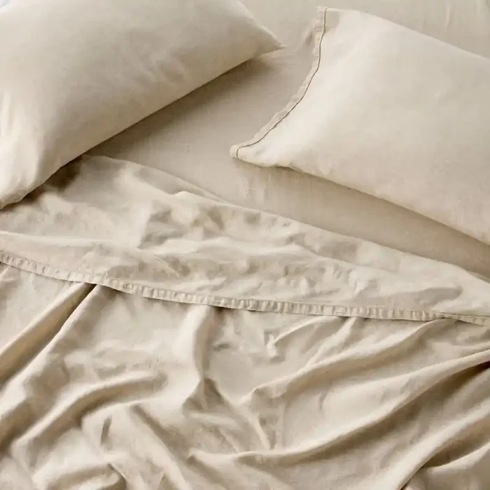 King 100% Linen Sheet Set Natural – Casaluna™