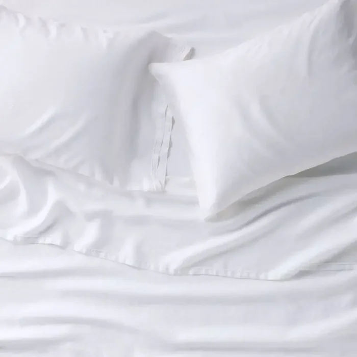 King 100% Linen Sheet Set White – Casaluna™