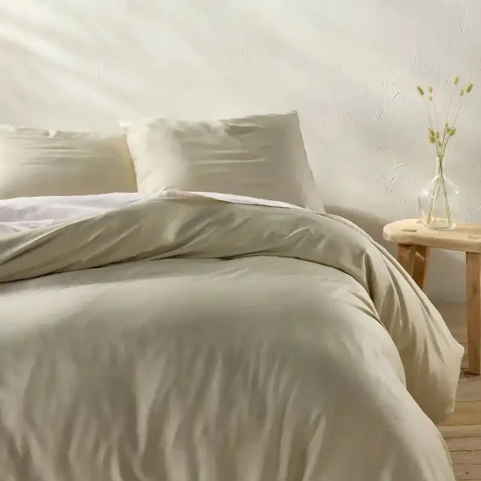 King Rayon from Bamboo Duvet Set Light Olive Green – Casaluna™