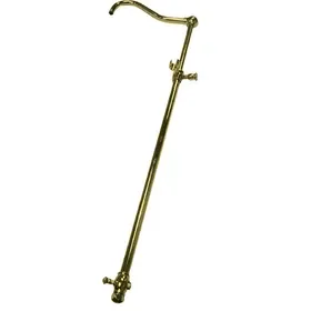 Kingston Brass CCR6172 60″ Add on Shower with 17″ Shower Arm, Polished Brass