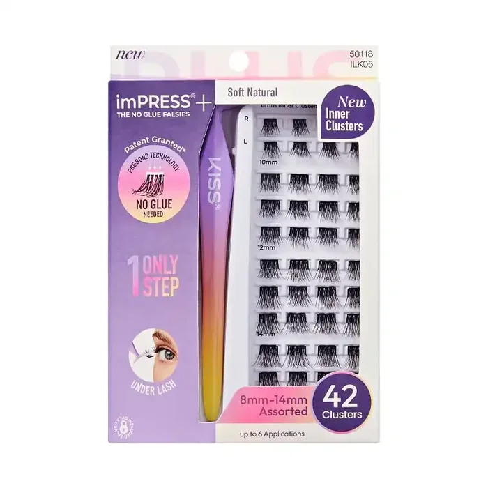 KISS Products imPRESS Press-On False Eyelashes Kit 05 – 43ct