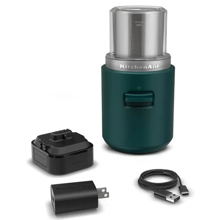 KitchenAid Go Cordless Blade Grinder battery included – Hearth & Hand™ with Magnolia Coffee Bean & Spice Grinder, Dark Green