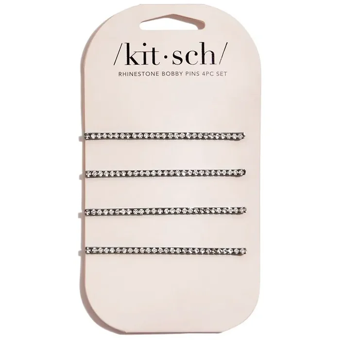 KITSCH Extra Long Rhinestone Bobby Pins