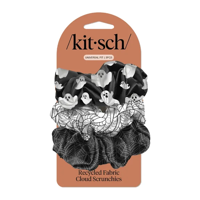 KITSCH RcycledFabricCloudScrunchies 3pcSet-Hall