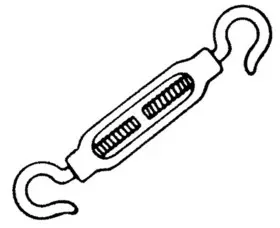 Larson Chas O 1301720 Hook & Hook Turnbuckle, Price/Each