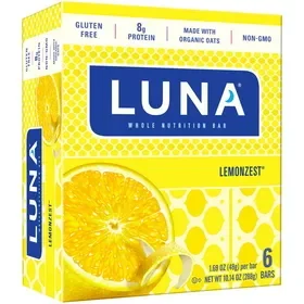 Luna Lemon Zest Stacked Bar, 1.69 Ounce, 6 Per Box, 6 Per Case, Price/Pack