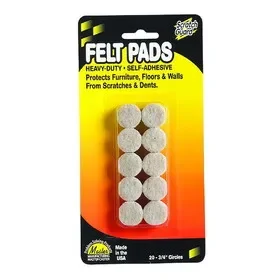 Master Manufacturing 88493 Scratch Guard Felt Circles, 3/4″ dia.