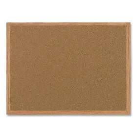 MasterVision BVCMC070014231 Value Cork Bulletin Board with Oak Frame, 24 x 36, Brown Surface, Oak Frame, Price/EA