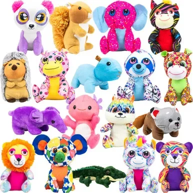 Medium Generic Plush #55 Mix (8-9 inch) 108 ct