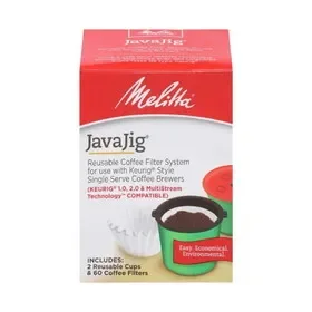 Melitta JavaJig Reusable Coffee Filter System Single Serve