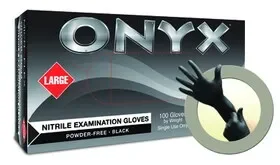 Microflex MICN643 Nitrile Gloves Exam Onyx Blk Lrge 100/Bx, Price/BX
