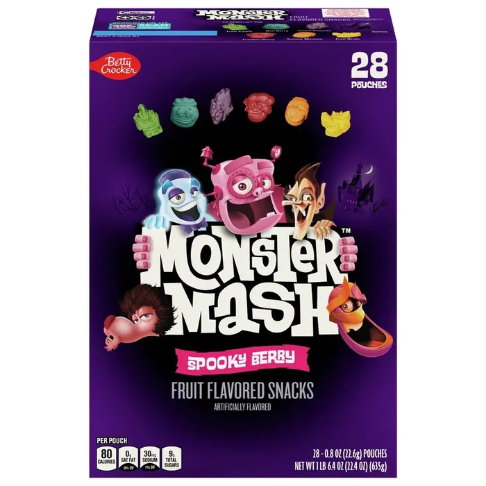 Monster Mash Spooky Berry Fruit Snacks, 28 pouches
