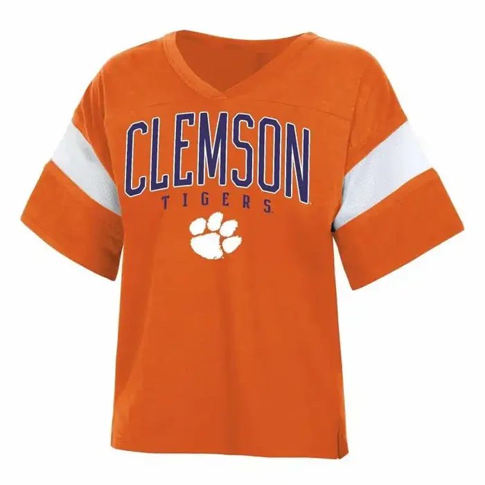 NCAA Clemson Tigers Women‘s Jersey T-Shirt – XL