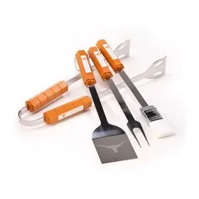 NEOPlex K61034 Texas Longhorns 4 Piece Bbq Set