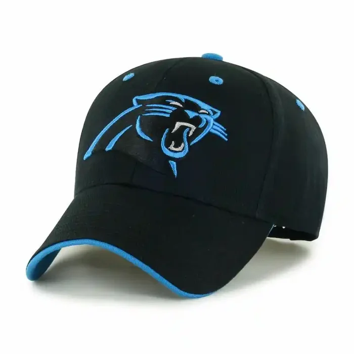 NFL Carolina Panthers Moneymaker Snap Hat Team Logo Adjustable Baseball Cap
