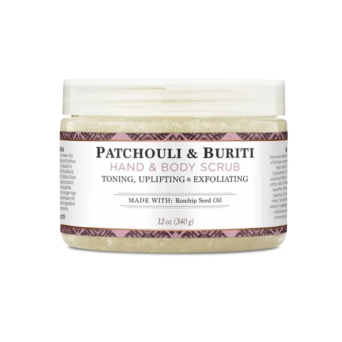 Nubian Heritage Patchouli Buriti SCRB Toning/Uplifting/EXF, 12 OZ