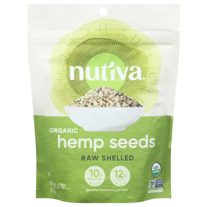 Nutiva Organic Raw Shelled Hemp Seeds 8 oz