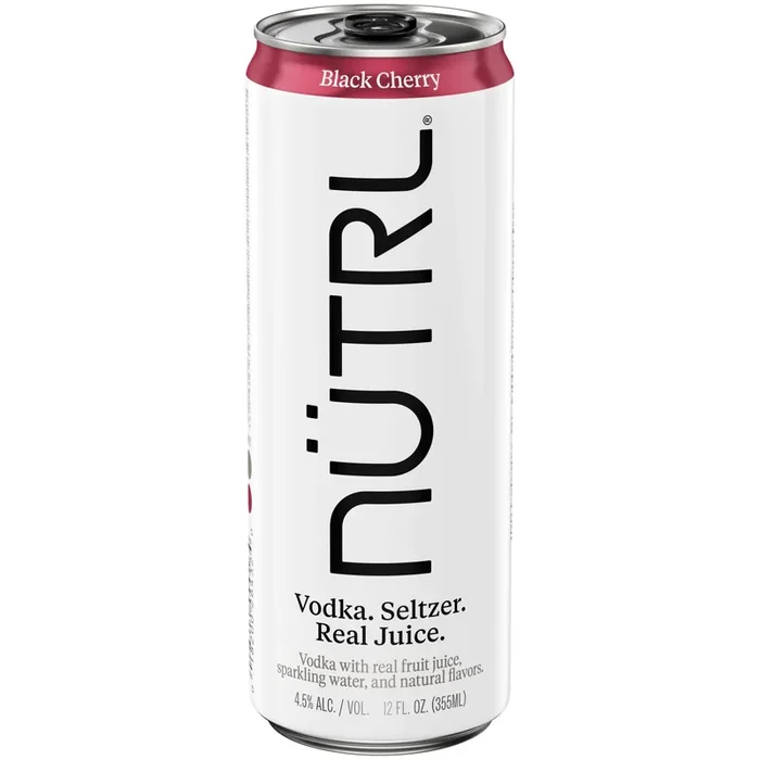 Nutrl Vodka Seltzer Black Cherry 12 fl oz Single Can