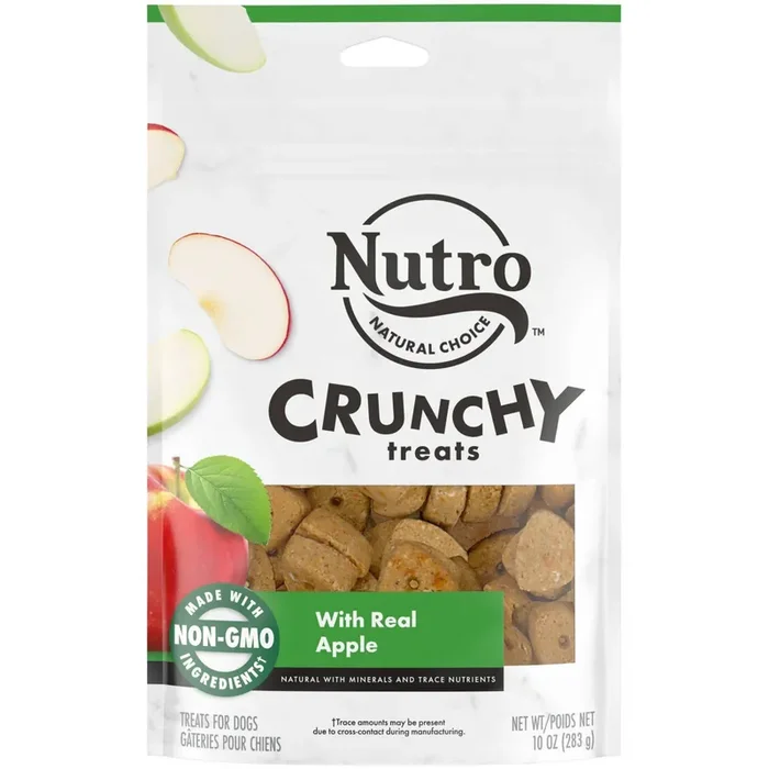 Nutro Crunchy Apple Dog Treats – 10oz