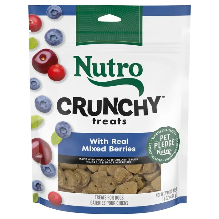Nutro Crunchy with Real Mixed Berries Treats for Dogs 16 oz