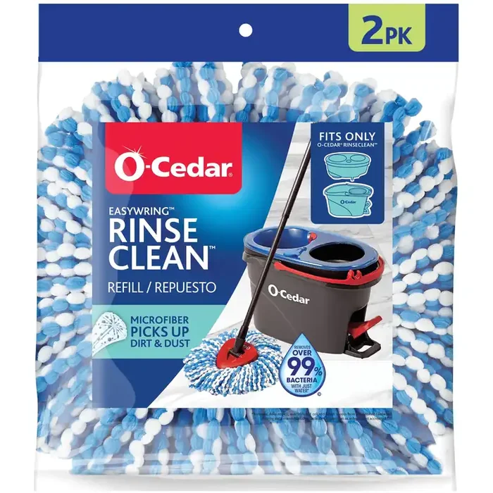 O-Cedar RinseClean Microfiber Replacement Head 2 -Pack