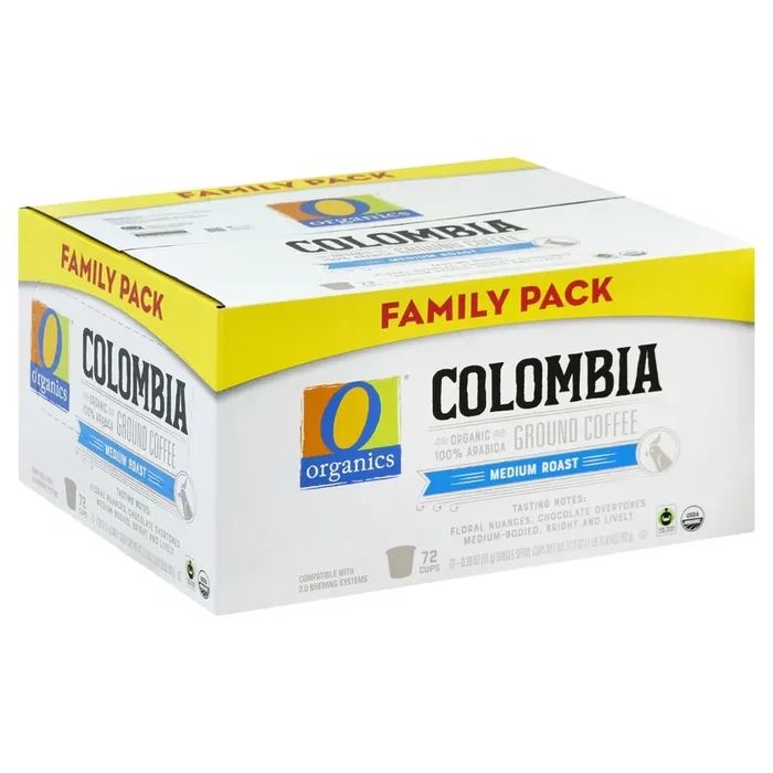 O Orgnc Coffee Pods Colombia Med Roast