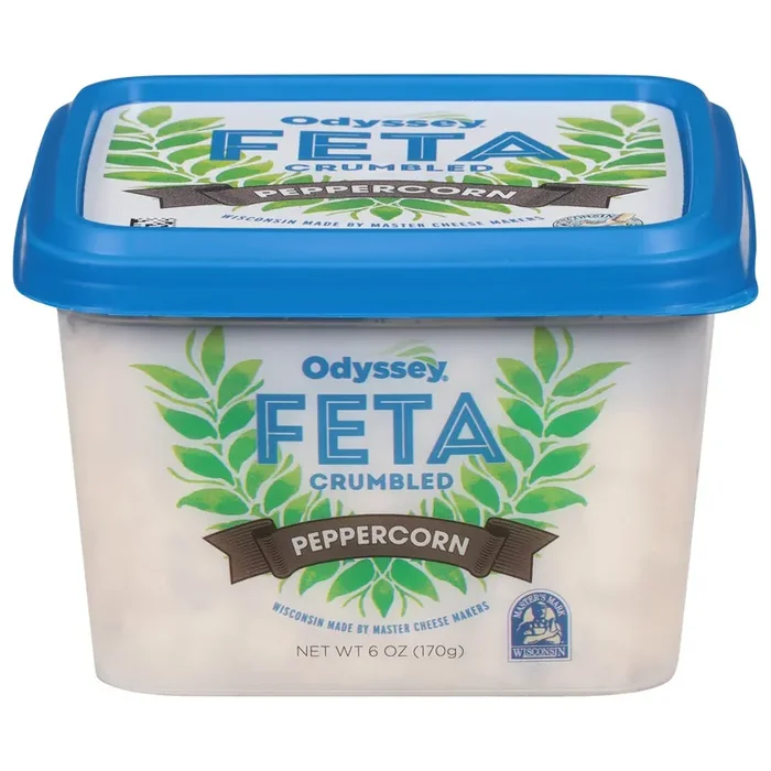 Odyssey Crumbled Peppercorn Feta 6 oz