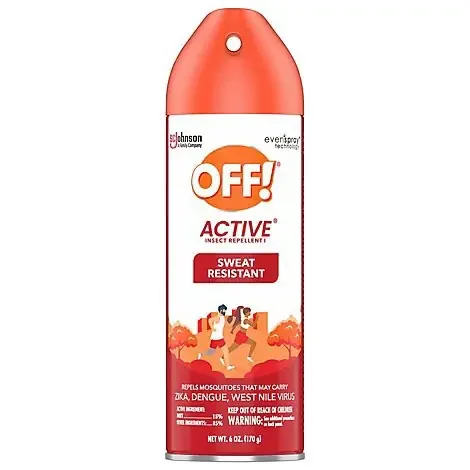 Off! Active Insect Repellent Sweat Resistant Aerosol Spray – 6 Oz