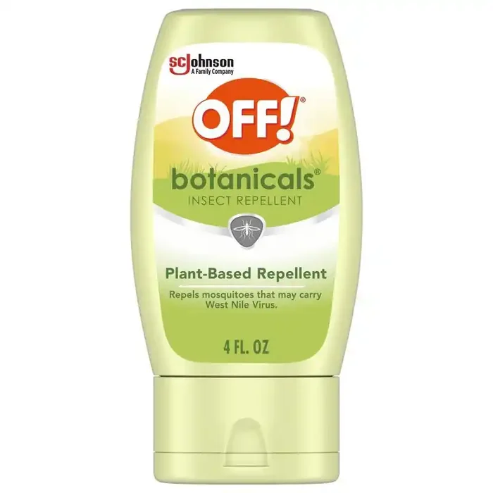 OFF! Botanicals Plant Based Repellent Lotion – 4oz Skin-Safe, P-Menthane-3, West Nile Protection, Non-Flushable