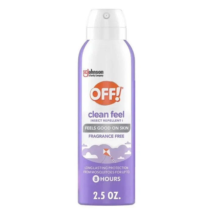 OFF! Clean Feel Mosquito Repellent Picaridin DEET-free Bug Spray Travel Size – 2.5oz