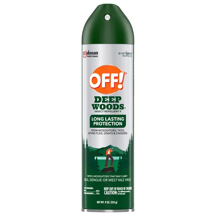 OFF! Deep Woods Insect Repellent V, Outdoor Mosquito, Tick & Fly Spray, 9 oz