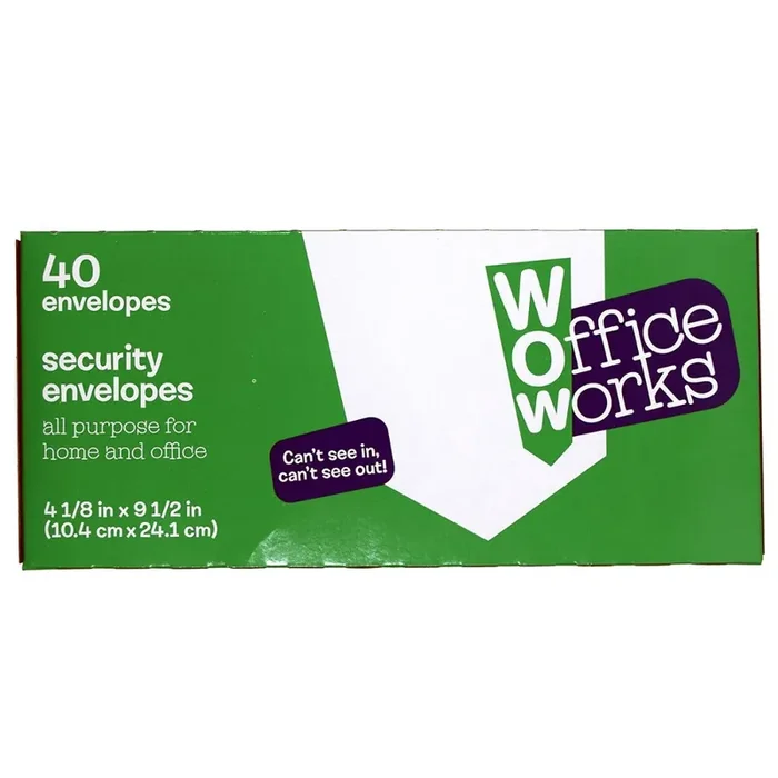 Office Works Security Envelopes White