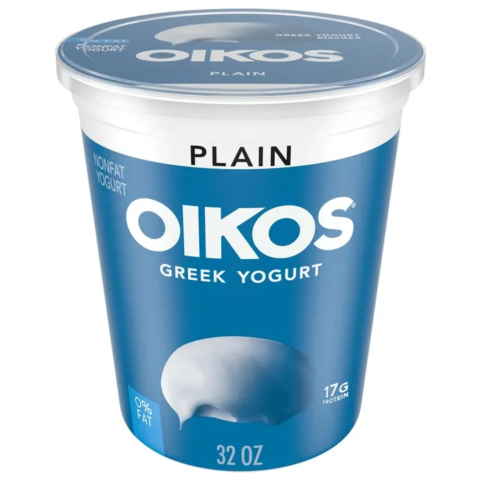 Oikos Greek Nonfat Yogurt, Plain, 32 oz.