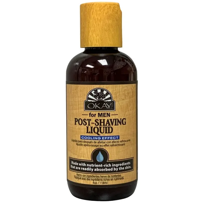 Okay Men Post Shave Liquid, Cooling Effect, 4 Oz